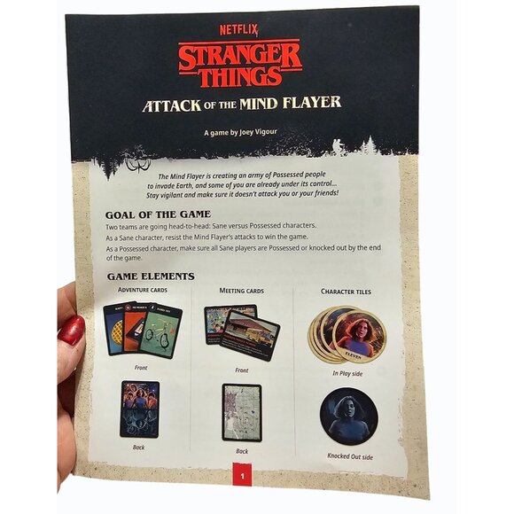 Netflix Stranger Things: Attack of the Mindflayer Card Game Colorblind Friendly - Picture 3 of 13